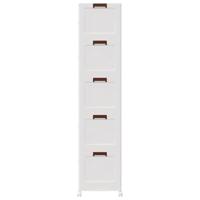 Opbergbox stapelbaar met wielen 5-laags 75 L 64x40x179 cm - thumbnail