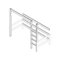 Lifetime lange delen en rechte trap voor hoogslaper - thumbnail