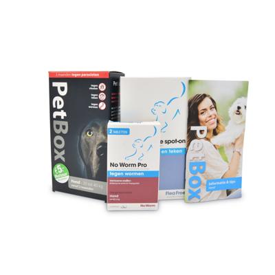 PetBox hond tegen vlooien, teken, wormen Hond - 20 tot 40 kg PetBox hond tegen vlooien, teken, wormen Hond - 20 tot 40 kg