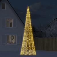 LED Kerstboom op vlaggenmast 1534 LED's 500 cm warm wit - thumbnail