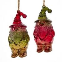 Multi W-Clr Glitter Gnome Ornament 4,4 inch - Kurt s adler - thumbnail