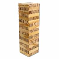 Stapel toren hout 51-delig 17.5x5x5cm - thumbnail