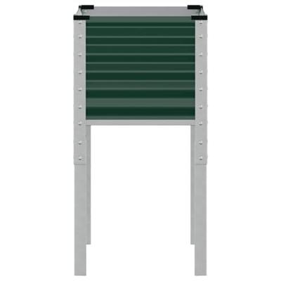 Plantenbak 45x45x88 cm staal groen