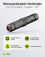 NET STP Koppelstuk IP68 - CAT6 - voor buitengebruik - waterdicht - voor internetkabels - ethernet kabel - CAT kabel - thumbnail