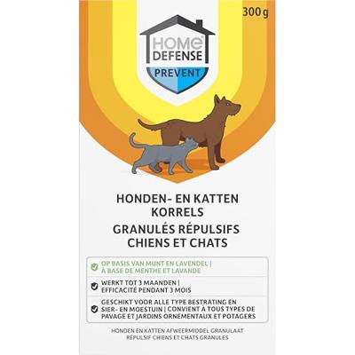 Home defense honden & katten afweermiddel korrels 300 gram Home defense honden & katten afweermiddel korrels 300 gram