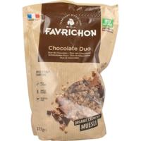 Favrichon Chocolade duo crunchy muesli 375 Gram - thumbnail