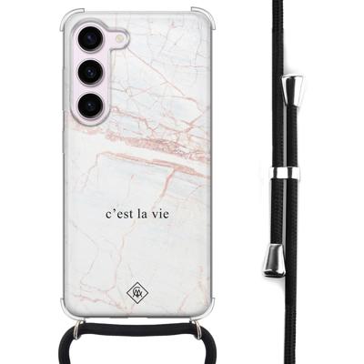 Samsung Galaxy S23 hoesje met koord - C'est la vie