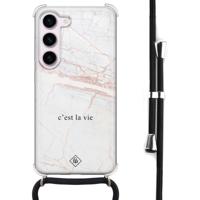 Samsung Galaxy S23 hoesje met koord - C'est la vie - thumbnail