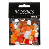 Creativ Company Mini mozaiek rood/oranje 1x1mm, 25 gram - thumbnail