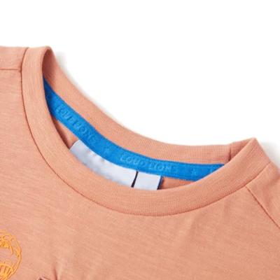 Kindershirt met korte mouwen 92 lichtoranje - thumbnail