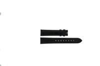 Esprit horlogeband ES-101802-40 Leder Zwart 18mm + zwart stiksel - thumbnail