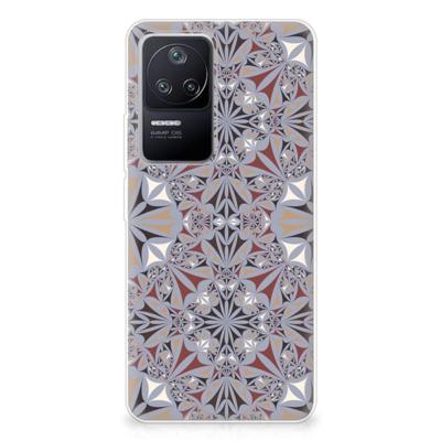 Xiaomi Poco F4 | TPU | Siliconen hoesje | Flower Tiles Xiaomi Poco F4 | TPU | Siliconen hoesje | Flower Tiles