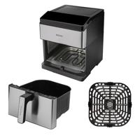 SOGO Human Technology Advanced 1800 Airfryer 8 l 1800 W Zwart, RVS - thumbnail