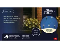 Lumineo Netverlichtingled buxus ø50cm 80led warm wit - thumbnail