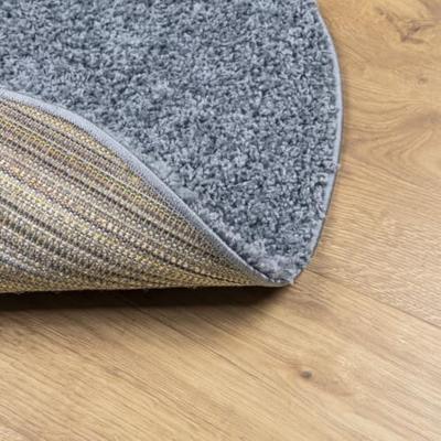 VidaXL Vloerkleed pamplona shaggy hoogpolig modern ø 80 cm blauw - thumbnail