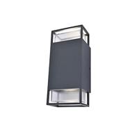Buitenlamp zwart voordeur Lutec &apos;Ridge&apos; up down gu10 design 23 cm - thumbnail