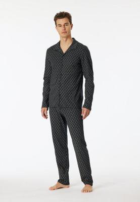 Schiesser Schiesser Pyjama Long nightblue 181176 50/M