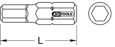 KS Tools 930.1005 Inbus-bit Speciaal staal Vernikkeld 1 stuk(s) KS Tools 930.1005 Inbus-bit Speciaal staal Vernikkeld 1 stuk(s)