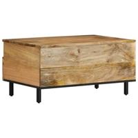 Salontafel 80x54x40 cm massief mangohout - thumbnail