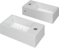 Saqu Carpo composieten fontein rechts 36x18x9cm glans wit - thumbnail