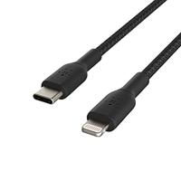 Kabel USB-C naar Lightning Belkin CAA004BT2MBK Zwart 2 m - thumbnail