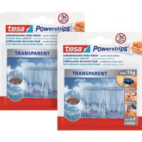 tesa POWERSTRIPS® Kleefhaak Large Transparant Inhoud: 4 stuk(s) - thumbnail