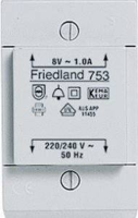 Honeywell D753 Beltransformator 8 V/AC 1 A - thumbnail