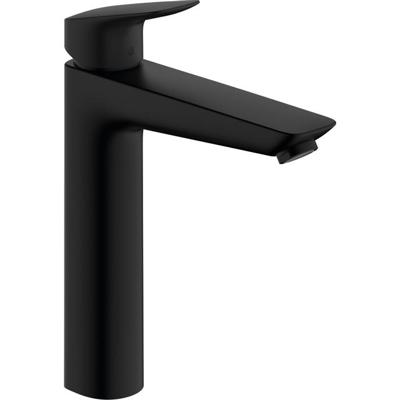 Hansgrohe Logis wastafelkraan 190 z/afvoer matzwart 71091670