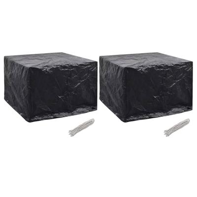 VidaXL Tuinmeubelhoezen 2 st 8 ogen 122x112x98 cm