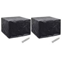 VidaXL Tuinmeubelhoezen 2 st 8 ogen 122x112x98 cm - thumbnail