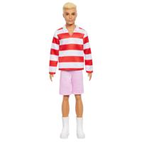 Ken fashionista pop met gestreept rood-wit shirt - thumbnail