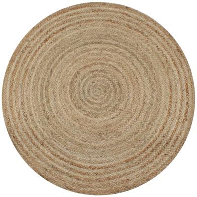 Tapijt rond 90 cm gevlochten jute