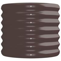 VidaXL Plantenbak 224x40x36 cm gepoedercoat staal bruin - thumbnail