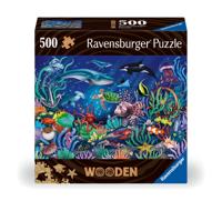 Ravensburger houten puzzel onder de zee, 500st. - thumbnail