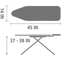 Hoes voor Strijkplank Vileda Rapid Quick fix 135 cm Grijs - thumbnail
