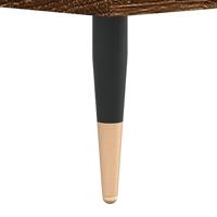 Platenkast 85x38x48 cm bewerkt hout bruin eikenkleur - thumbnail