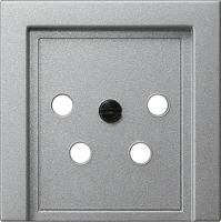 Gira inzetplaat telefonie aluminium - thumbnail