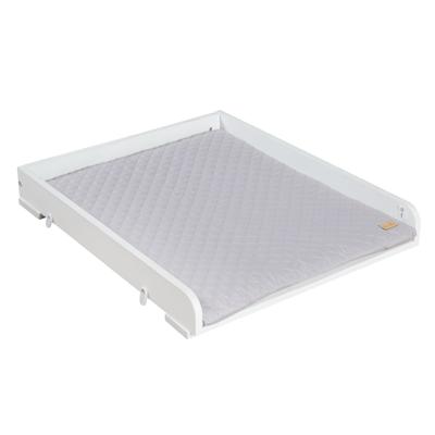 Verschoontafel - ROBA - Voor wasmachine - Inclusief grijze 'Roba Style' matras - Wit hout