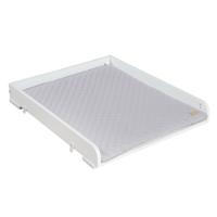 Verschoontafel - ROBA - Voor wasmachine - Inclusief grijze 'Roba Style' matras - Wit hout - thumbnail