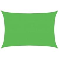 VidaXL Zonnezeil 160 g/m² 3x5 m hdpe lichtgroen - thumbnail