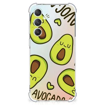 Samsung Galaxy S23 FE Stevig | Bumper Hoesje | Avocado Singing Samsung Galaxy S23 FE Stevig | Bumper Hoesje | Avocado Singing