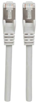 Intellinet 741156 RJ45 Netwerkkabel, patchkabel CAT 6A S/FTP 20.00 m Grijs Folie afscherming, Afscherming gevlochten, Afgeschermd, Halogeenvrij 1 stuk(s) - thumbnail