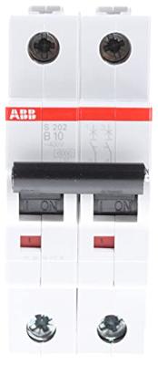 ABB 2CDS252001R0105 S202-B10 Zekeringautomaat 2-polig ABB 2CDS252001R0105 S202-B10 Zekeringautomaat 2-polig