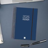 Agenda Finocam OPAQUE Blauw 16,5 x 24,2 cm 2026 - thumbnail