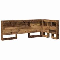 Opberghoofdbord met plank Oud hout 80 cm Bewerkt hout - thumbnail