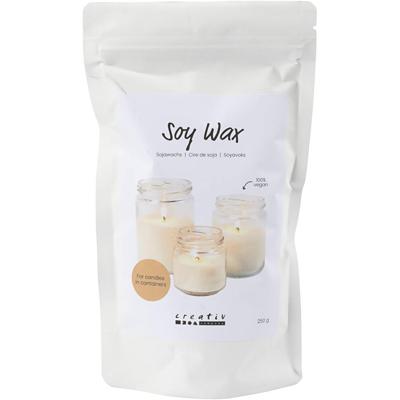 Creativ Company Sojawas, voor kaarsen in potten, crème, 250 gr/ 1 doos Creativ Company Sojawas, voor kaarsen in potten, crème, 250 gr/ 1 doos