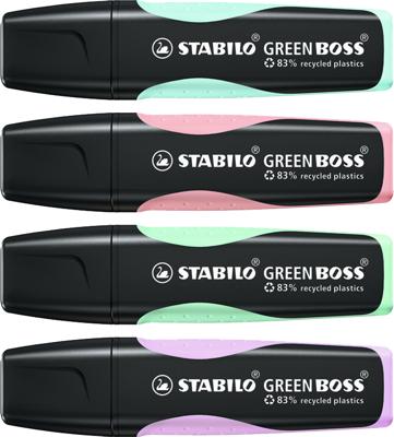 STABILO GREEN BOSS Pastel, milieuvriendelijke markeerstift, vleugje mint, per stuk STABILO GREEN BOSS Pastel, milieuvriendelijke markeerstift, vleugje mint, per stuk
