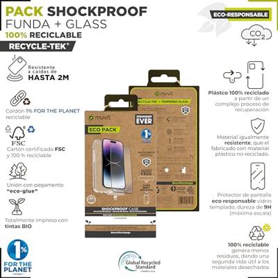 Mobielhoesje en -beschermer Muvit for Change iPhone 15 Pro Max Mobielhoesje en -beschermer Muvit for Change iPhone 15 Pro Max