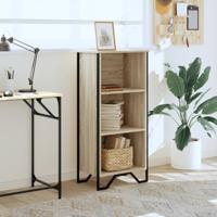 Boekenkast 50x31x106 cm bewerkt hout sonoma eikenkleurig - thumbnail