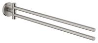 Grohe Essentials Handdoekhouder 2-lids 5,4x44,9x6,1 cm Supersteel - thumbnail